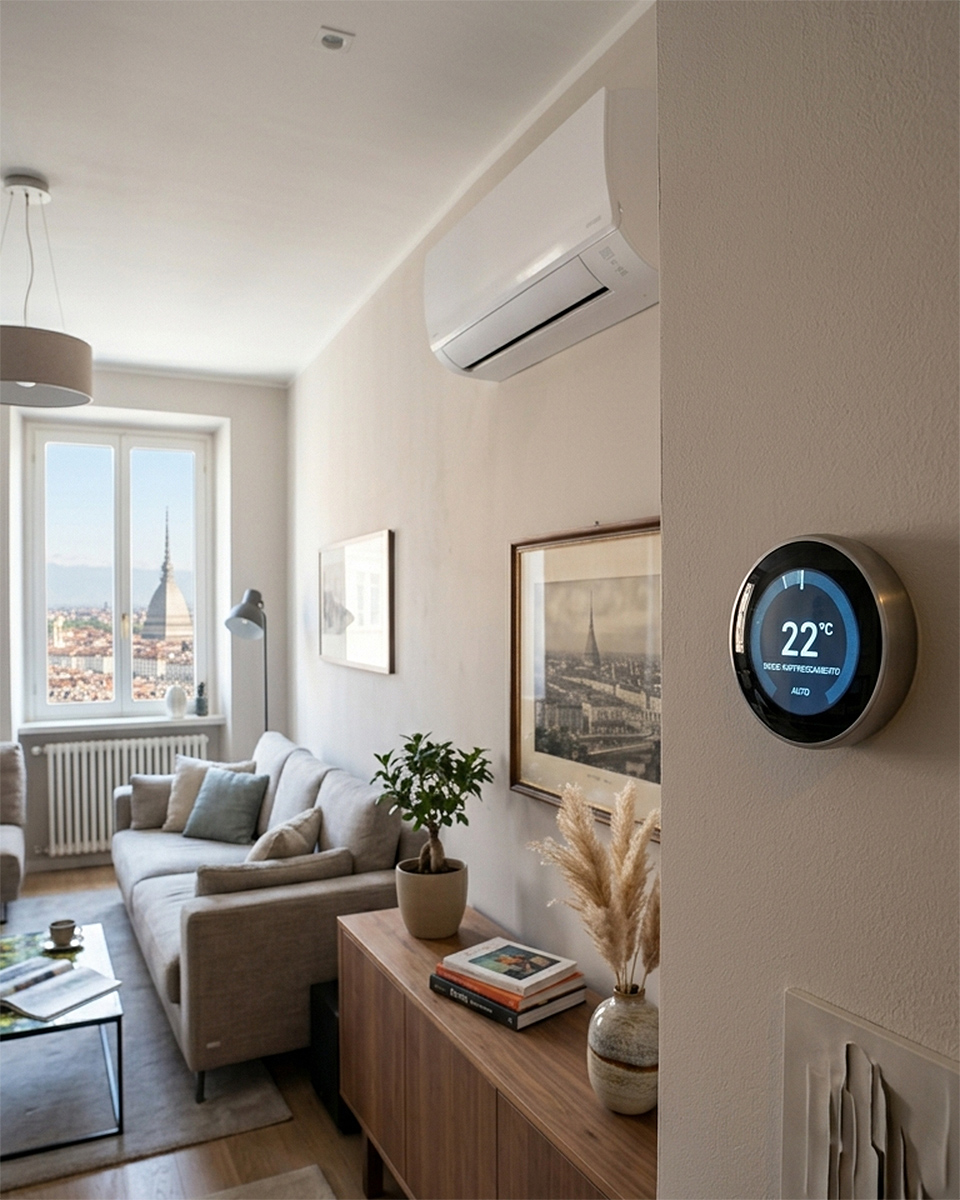 Casa con interventi integrati di efficientamento energetico: cappotto, fotovoltaico, pompa di calore